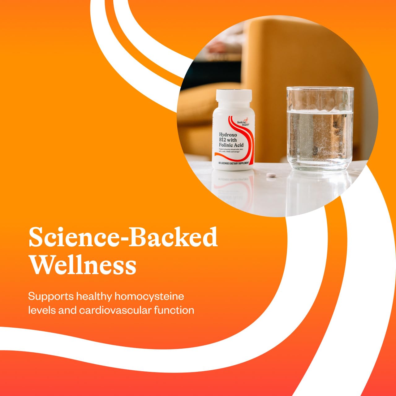 Seeking Health Hydroxo B12 with Folinic Acid - Supplement with Non-Methylated Form of Folate - Vitamin B12 Complex - PrimeBioHealth - canada supplements