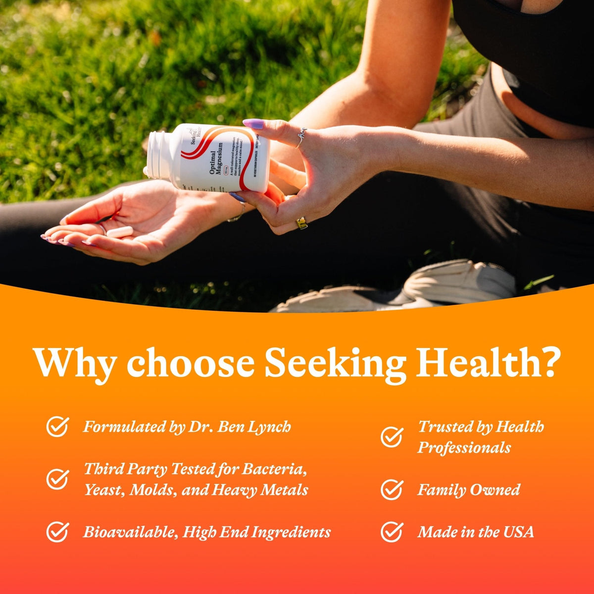 Seeking Health Optimal Magnesium - Mineral Supplement Aids Optimal Magnesium Absorption - Bioavailable Forms of Magnesium for Energy, - PrimeBioHealth - canada supplements