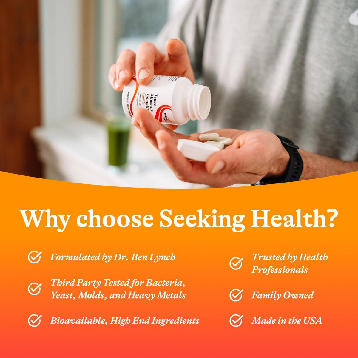 Seeking Health Trace Minerals Complex - Includes 10 Essential Trace Minerals - Mineral Supplement Supports Immune & Nervous System - PrimeBioHealth - canada supplements