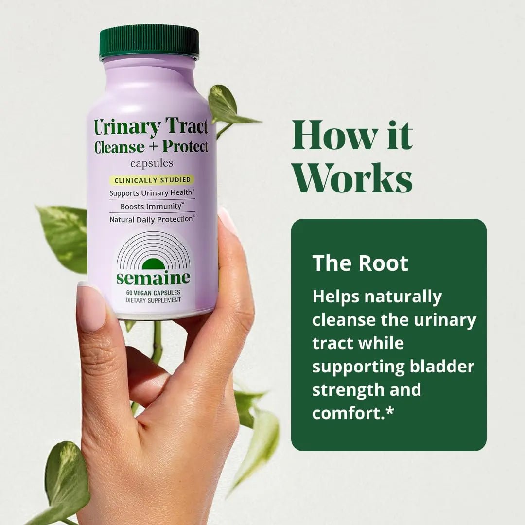 Semaine Urinary Tract Cleanse & Protect – 60 ct, Bladder Support Supplement for Women, Flushes Urinary Tract. Combines Cranberry Proanthocyanidins with Hibiscus - PrimeBioHealth - canada supplements