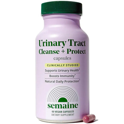 Semaine Urinary Tract Cleanse & Protect – 60 ct, Bladder Support Supplement for Women, Flushes Urinary Tract. Combines Cranberry Proanthocyanidins with Hibiscus - PrimeBioHealth - canada supplements
