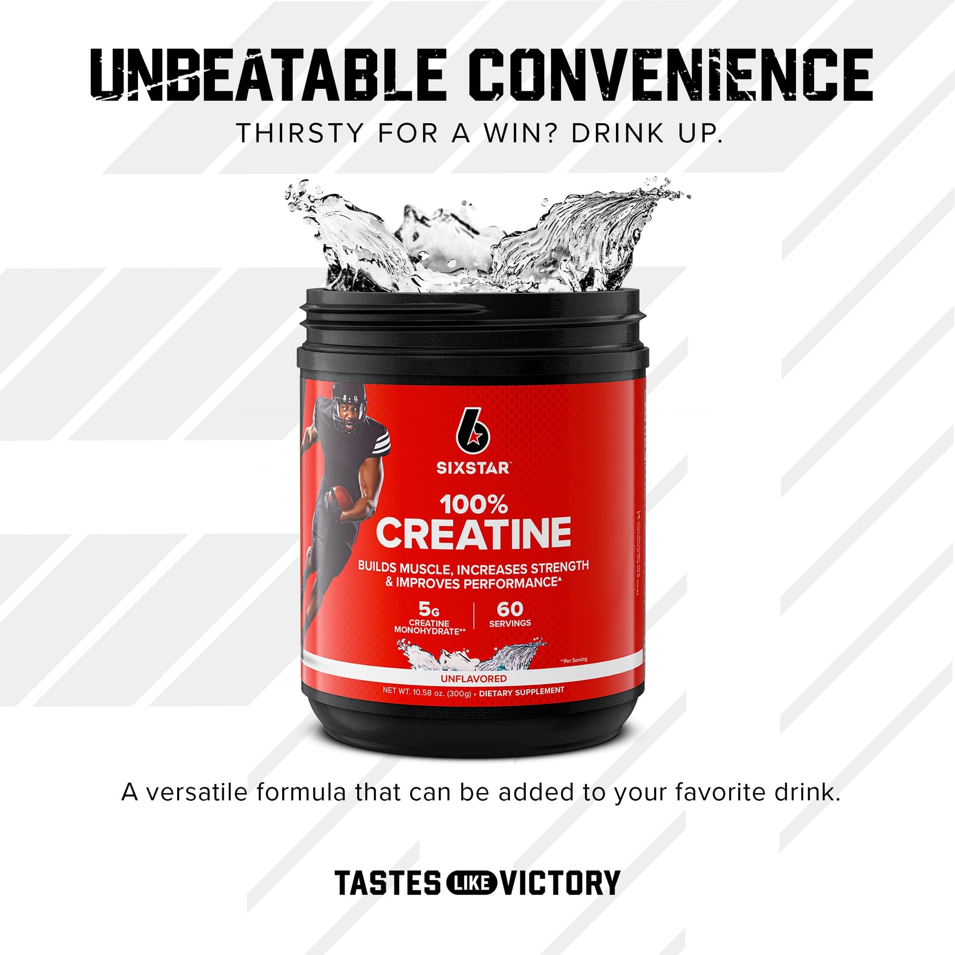 Six Star 100% Creatine Monohydrate Powder - Unflavored Micronized Creatine Monohydrate Supplement for Workout Performance, Muscle Building & Strength - PrimeBioHealth - canada supplements