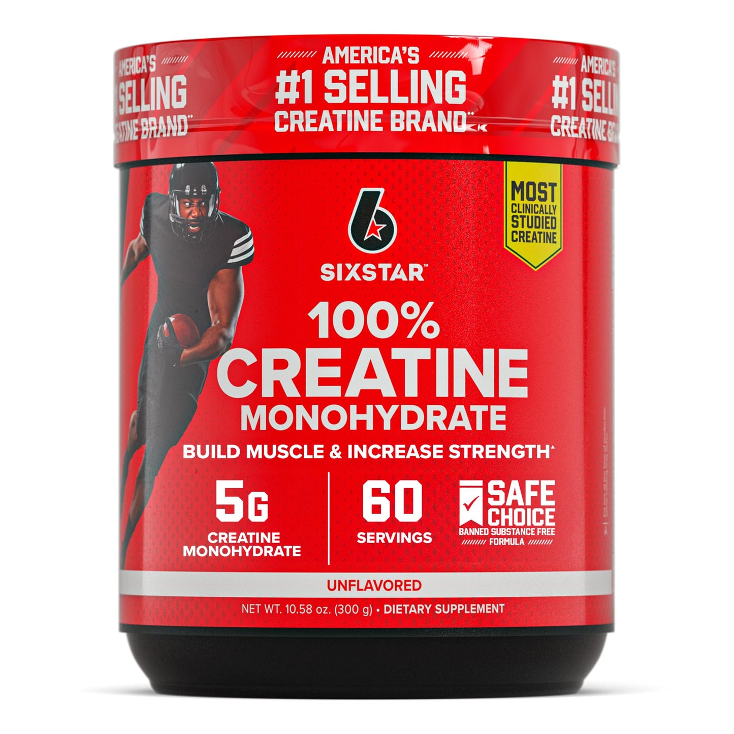 Six Star 100% Creatine Monohydrate Powder - Unflavored Micronized Creatine Monohydrate Supplement for Workout Performance, Muscle Building & Strength - PrimeBioHealth - canada supplements