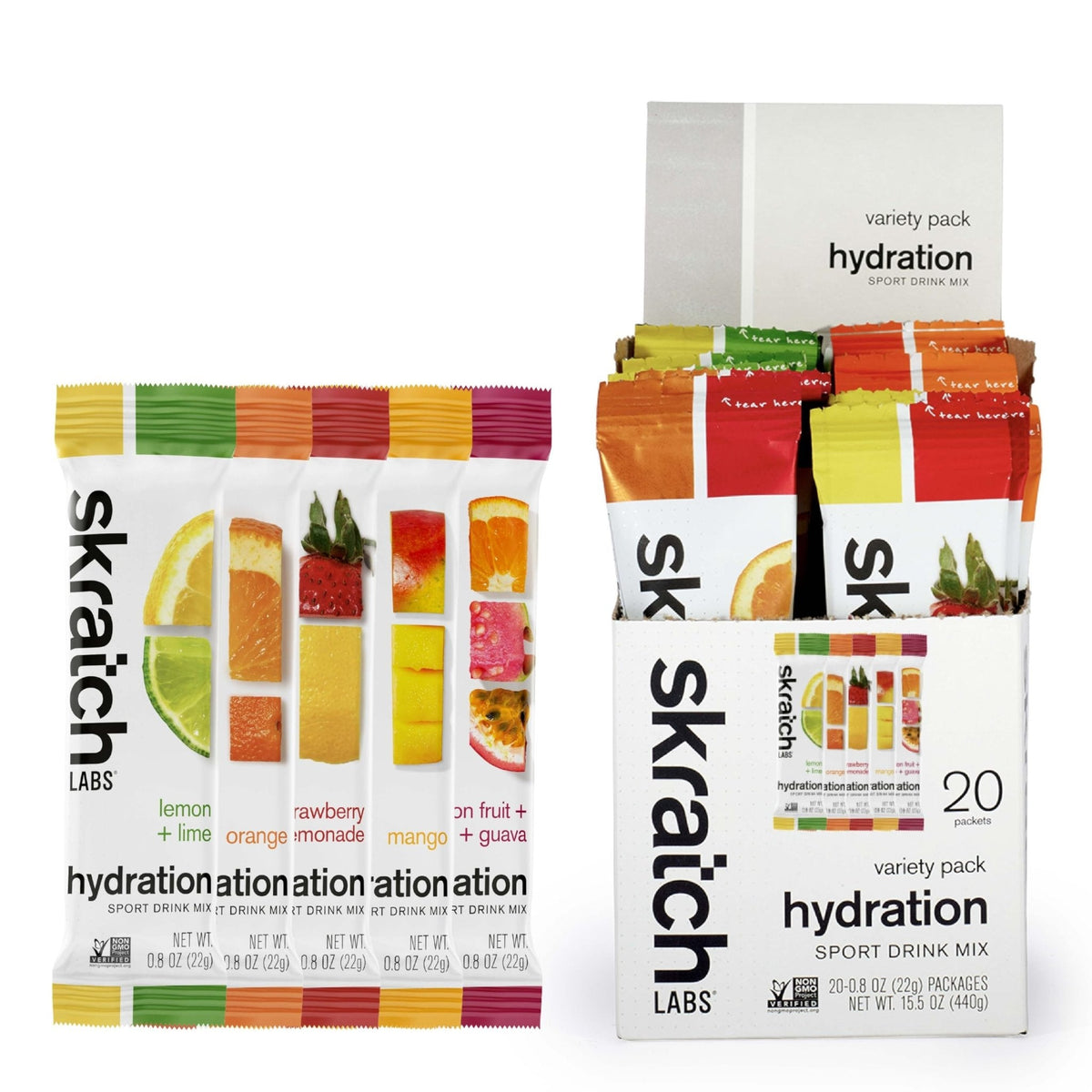 Skratch Labs Hydration Packets - Hydration Drink Mix, Variety Pack (20 Single Serving Packets) - Electrolyte Powder Developed for Athletes and Sports Performance, - PrimeBioHealth - canada supplements