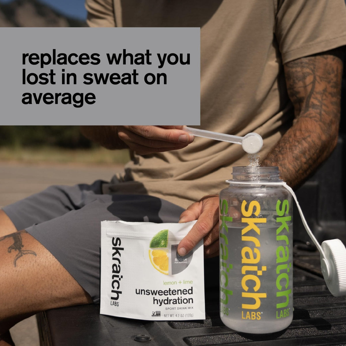 Skratch Labs Unsweetened Hydration Sport Drink Mix | Sugar Free | Electrolytes Booster | Lemon + Lime - 30 Servings | Non-GMO - PrimeBioHealth - canada supplements