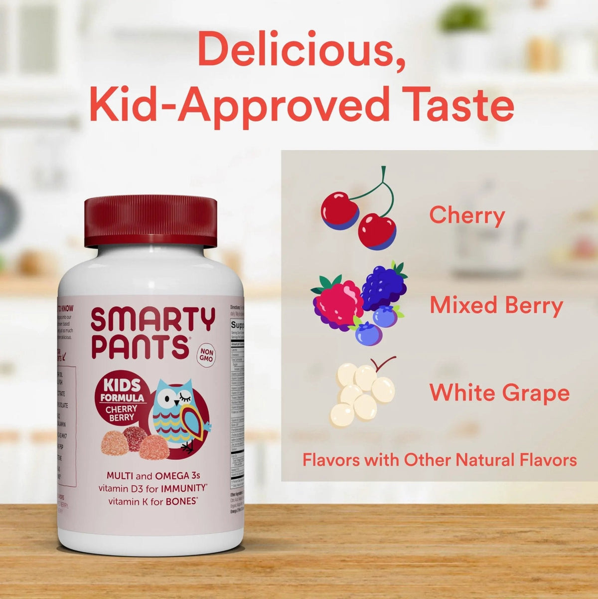 SmartyPants Kids Multivitamin Gummies: Omega 3 Fish Oil (EPA/DHA), Vitamin D3, C, Vitamin B12, B6, A, K & Zinc for Immune Support - PrimeBioHealth - canada supplements