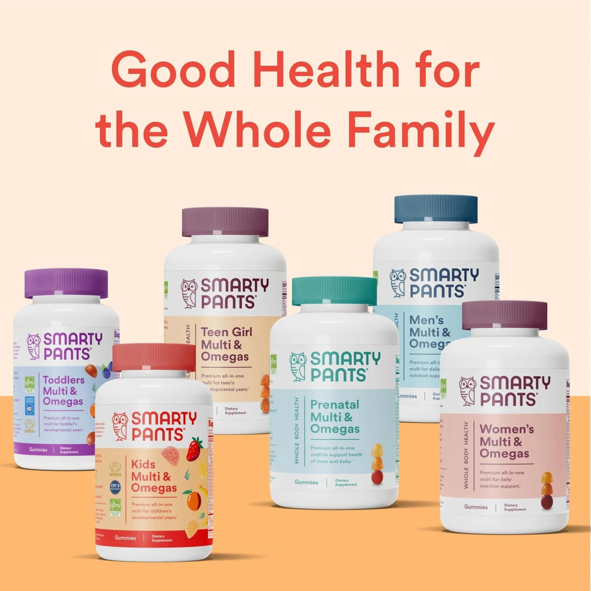 SmartyPants Kids Multivitamin Gummies: Omega 3 Fish Oil (EPA/DHA), Vitamin D3, C, Vitamin B12, B6, A, K & Zinc for Immune Support - PrimeBioHealth - canada supplements