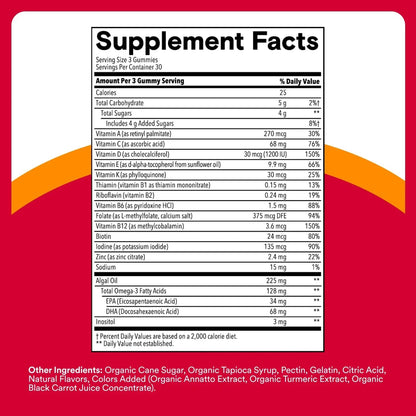 SmartyPants Multivitamin for Men & Women - Improved Formula: Multivitamin Gummies with Omega 3 (DHA/EPA) - PrimeBioHealth - canada supplements