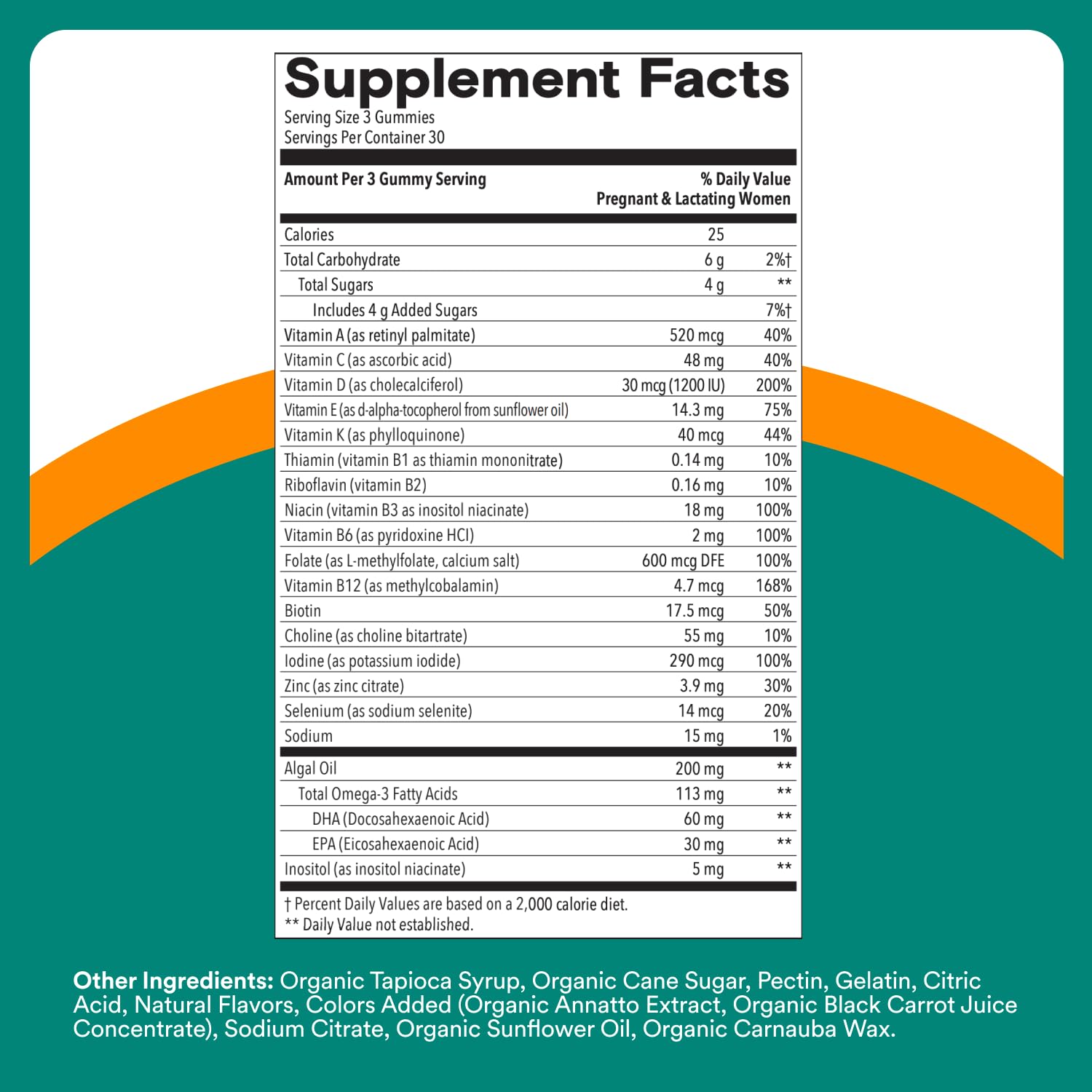 SmartyPants Prenatal Multivitamin Gummies with Omega 3 DHA/EPA, Methylfolate, Biotin, Vitamins D3, C, B12, B6, A, K, and Zinc, Gluten Free, Clean Label - PrimeBioHealth - canada supplements