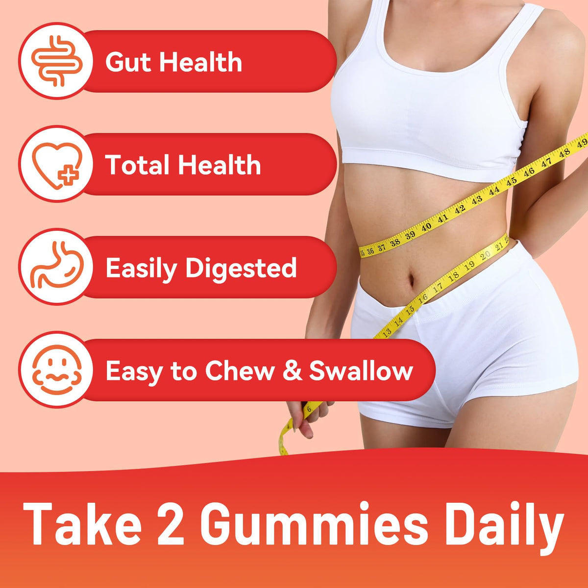 SmildeHeal Fiber Gummies, Dietary Fiber, for Women and Men, Gut Health Support, Non-GMOs, Non-Gluten, Vegan, Mixed Berry and Strawberry Flavor, 60 Count Gummies - PrimeBioHealth - canada supplements