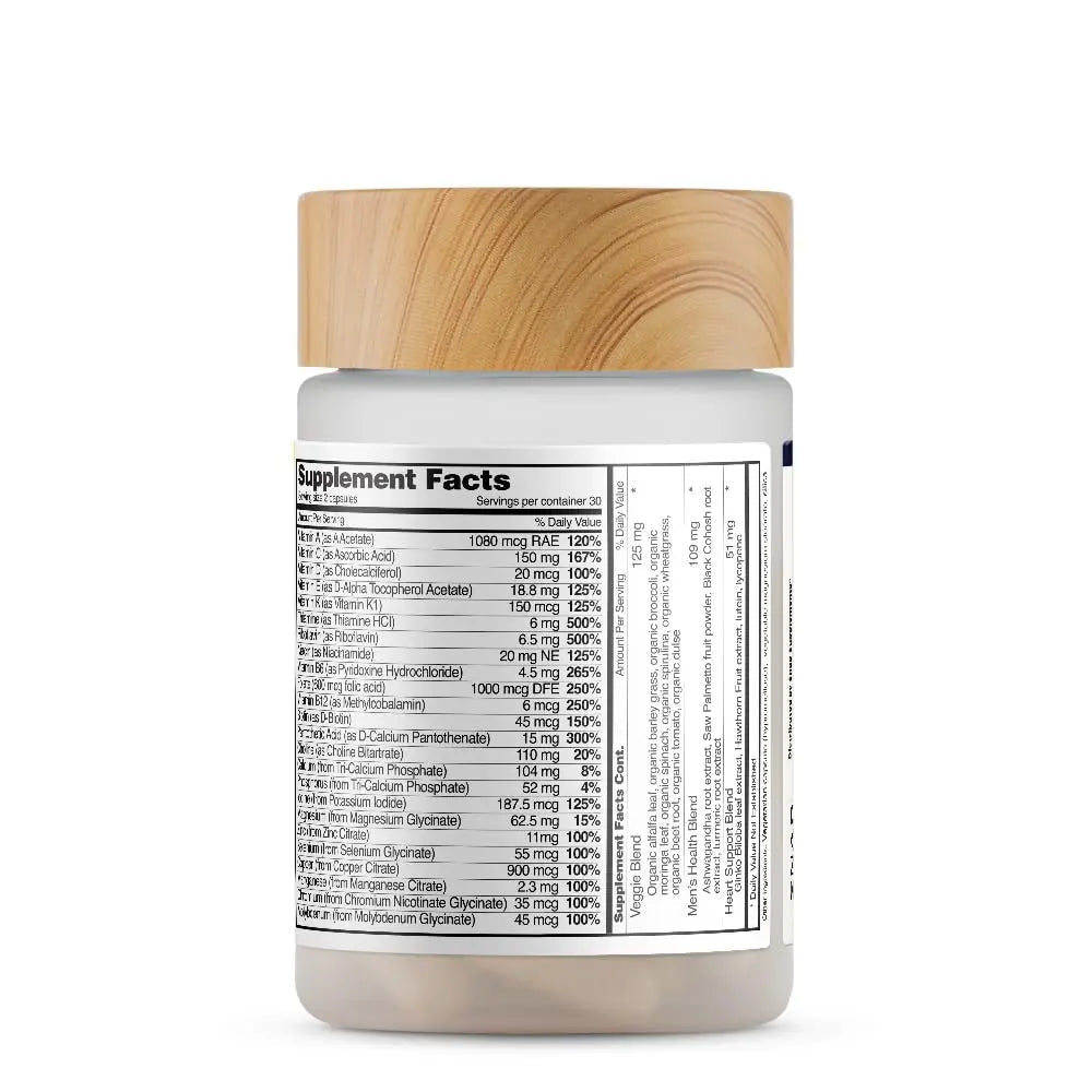 Snap Supplements Men's Multivitamins - Daily Vitamins & Minerals for Men - Vitamin D, B12, Zinc, Herbs & Vitamin C - PrimeBioHealth - canada supplements