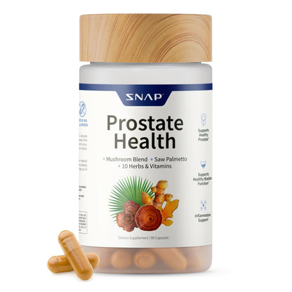 Snap Supplements Prostate Health Supplement with Saw Palmetto for Men, DHT Blocker - Helps Support Male Urinary Tract and Prostate for Mens Health - PrimeBioHealth - canada supplements