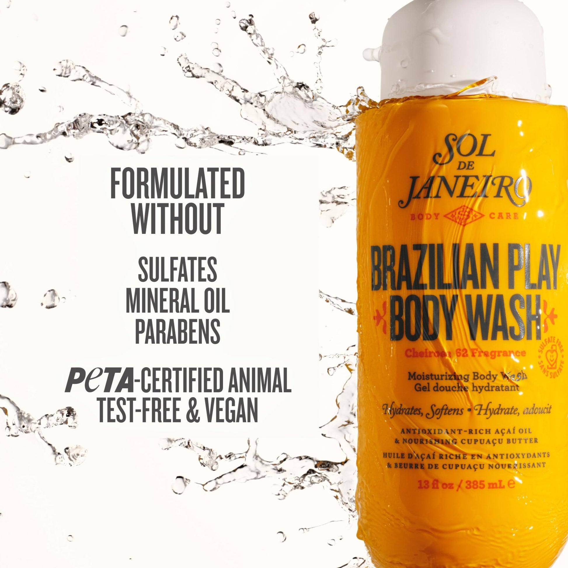 Sol de Janeiro Brazilian Play Moisturizing Shower Cream Gel Body Wash 385mL/13.0 fl oz. - PrimeBioHealth - canada supplements
