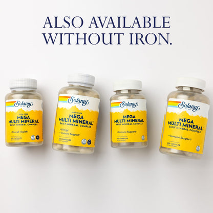 Solaray Mega Multi Mineral | 200 Capsules - PrimeBioHealth - canada supplements