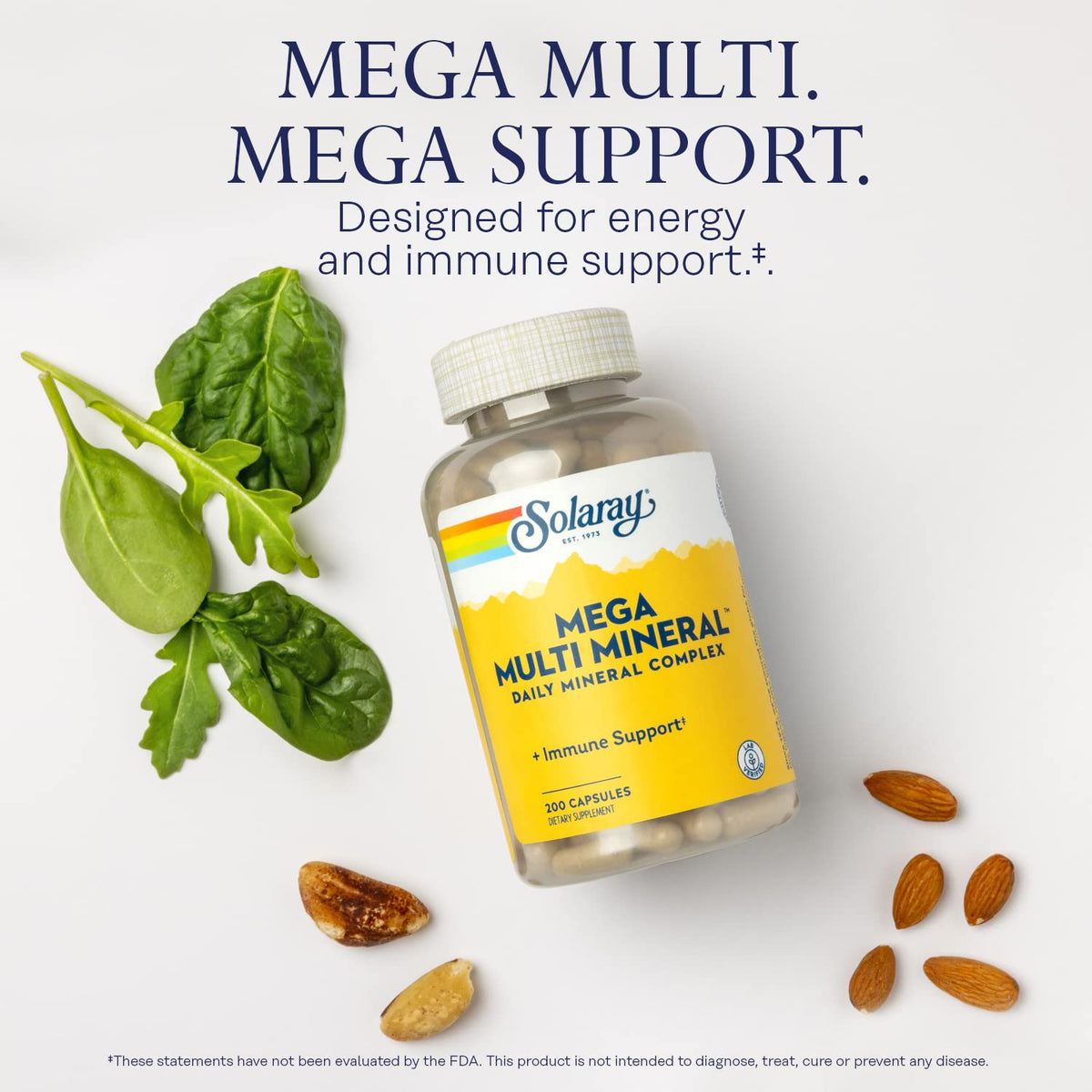 Solaray Mega Multi Mineral | 200 Capsules - PrimeBioHealth - canada supplements