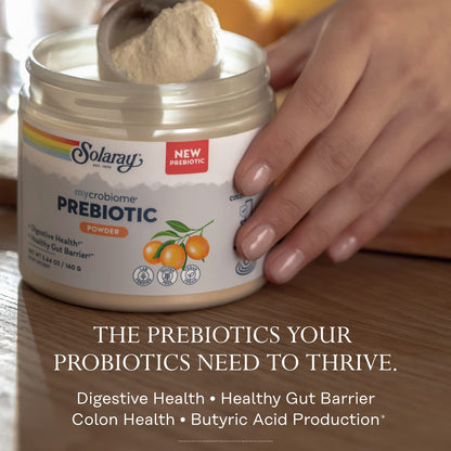 SOLARAY Mycrobiome Prebiotic Powder, Prebiotics for Women and Men, Digestive Nutritional Supplements for Colon and Gut Health, Easy-to-Mix, Non-Bloating Formula, - PrimeBioHealth - canada supplements