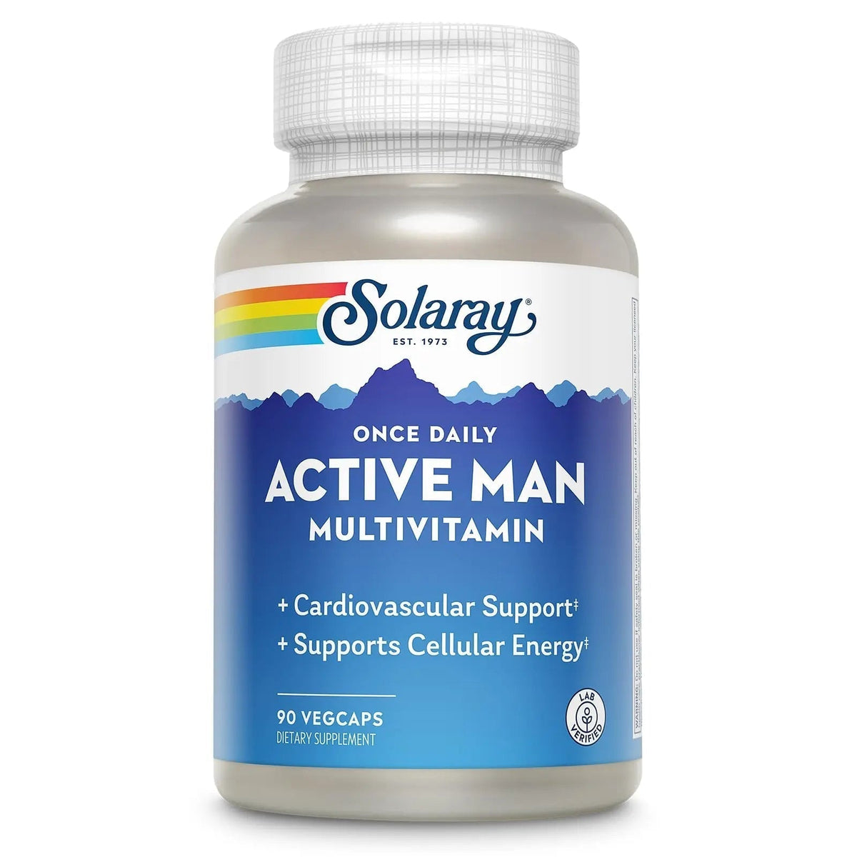 SOLARAY Once Daily Active Man Multivitamin - Cellular Energy and Immune Support Supplement w/Vitamin D, Vitamin C, B12, B6, Zinc, Lutein - PrimeBioHealth - canada supplements
