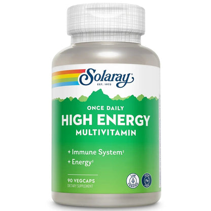 SOLARAY Once Daily High Energy Multivitamin, Iron Free, Immune System and Energy Support, Whole Food and Herb Base Ingredients - PrimeBioHealth - canada supplements