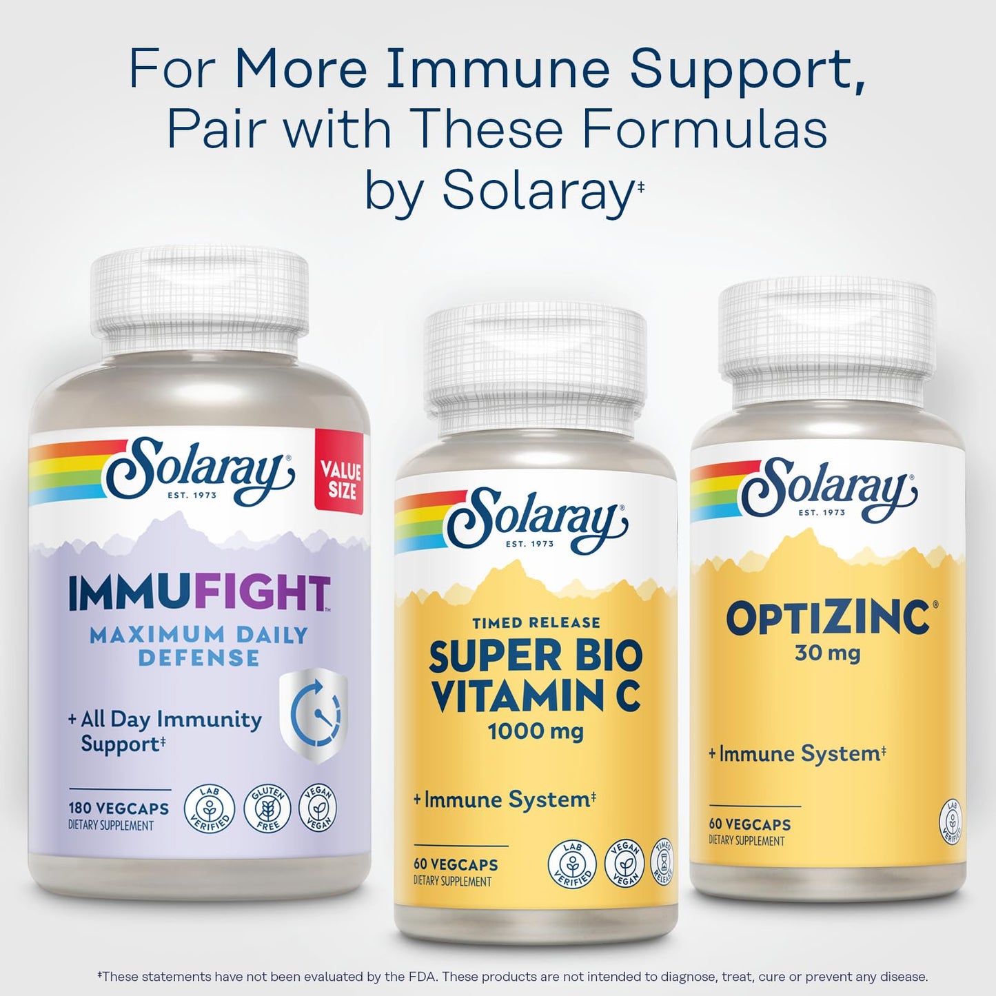 SOLARAY Super Bio Vitamin C 1000mg, Buffered, Two-Stage Timed Release with Bioflavonoids, Immune Support Supplement, High Absorption, Vegan, 60-Day Guarantee – 250 VegCaps - PrimeBioHealth - canada supplements