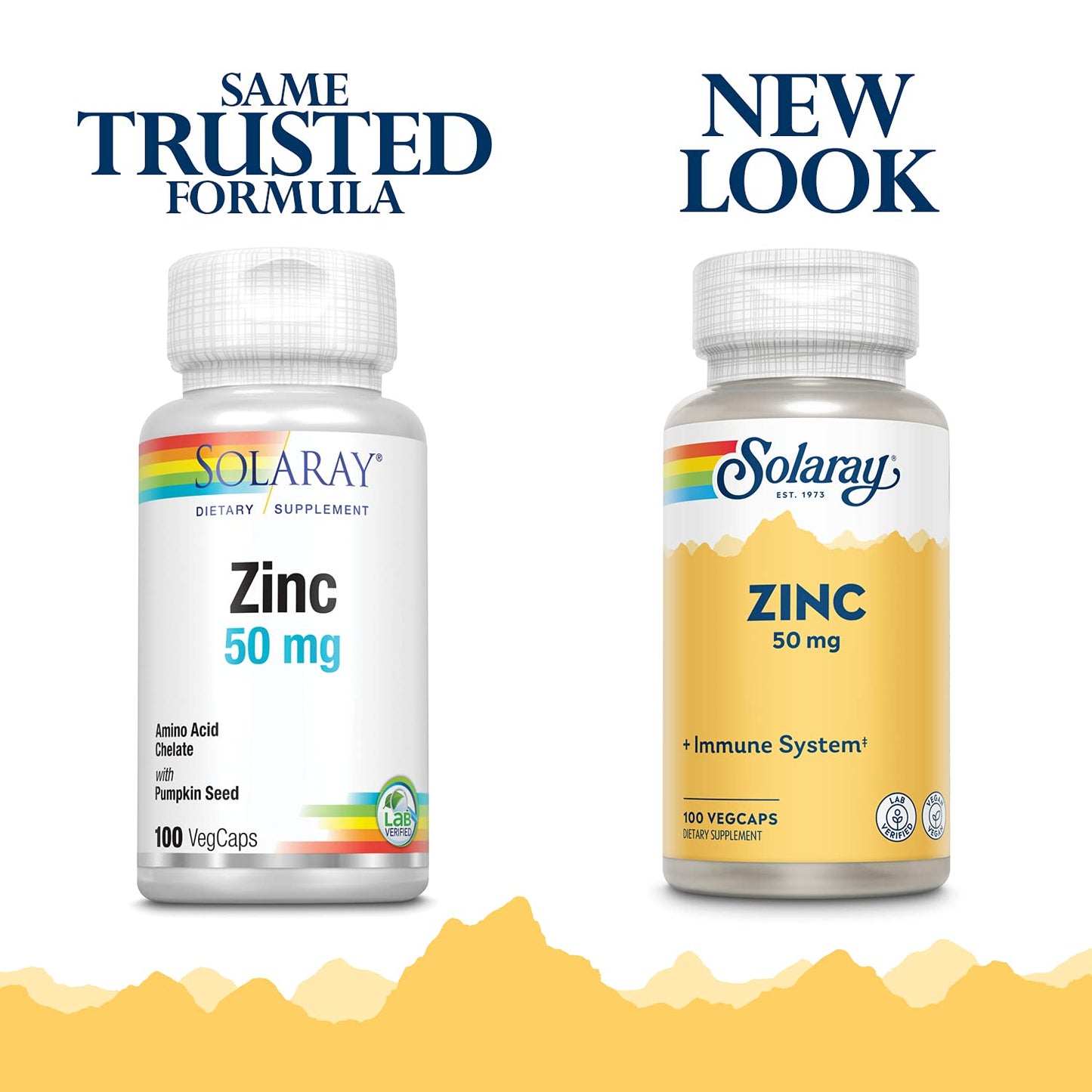 Solaray Zinc 50mg Immune Support Capsules, 100 Count, Vegan, Pumpkin Seed - PrimeBioHealth - canada supplements