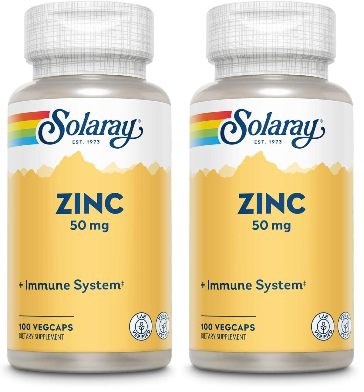 Solaray Zinc 50mg Immune Support Capsules, 100 Count, Vegan, Pumpkin Seed - PrimeBioHealth - canada supplements