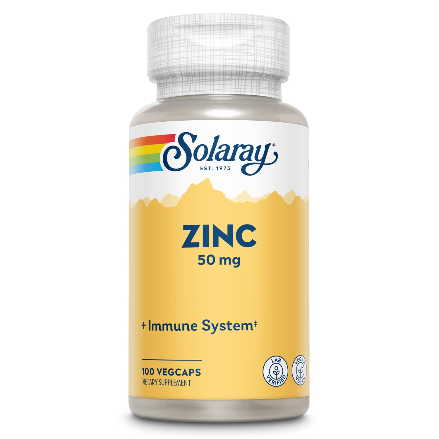 Solaray Zinc 50mg Immune Support Capsules, 100 Count, Vegan, Pumpkin Seed - PrimeBioHealth - canada supplements