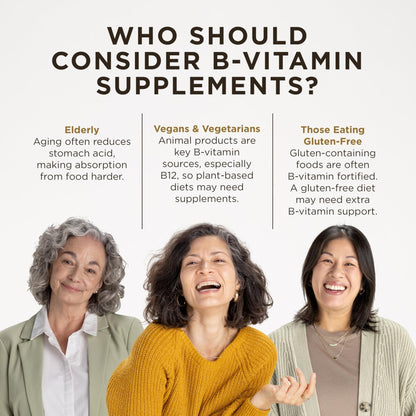 Solgar B-Complex "100", 100 Vegetable Capsules - Nervous System Support - Supports Energy Metabolism - Non-GMO, Vegan, Gluten Free, Dairy Free, Kosher - 100 Servings - PrimeBioHealth - canada supplements