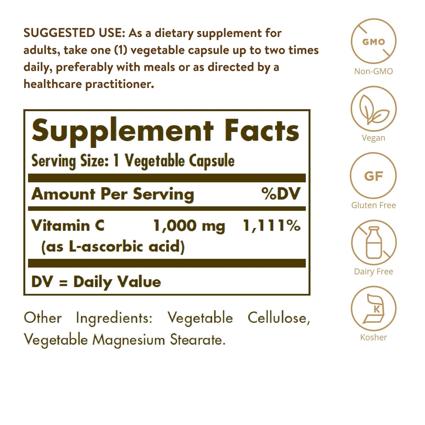 Solgar Vitamin C 1000 mg, 250 Vegetable Capsules - Antioxidant & Immune Support - Overall Health - Healthy Skin & Joints - Bioflavonoids Supplement - PrimeBioHealth - canada supplements