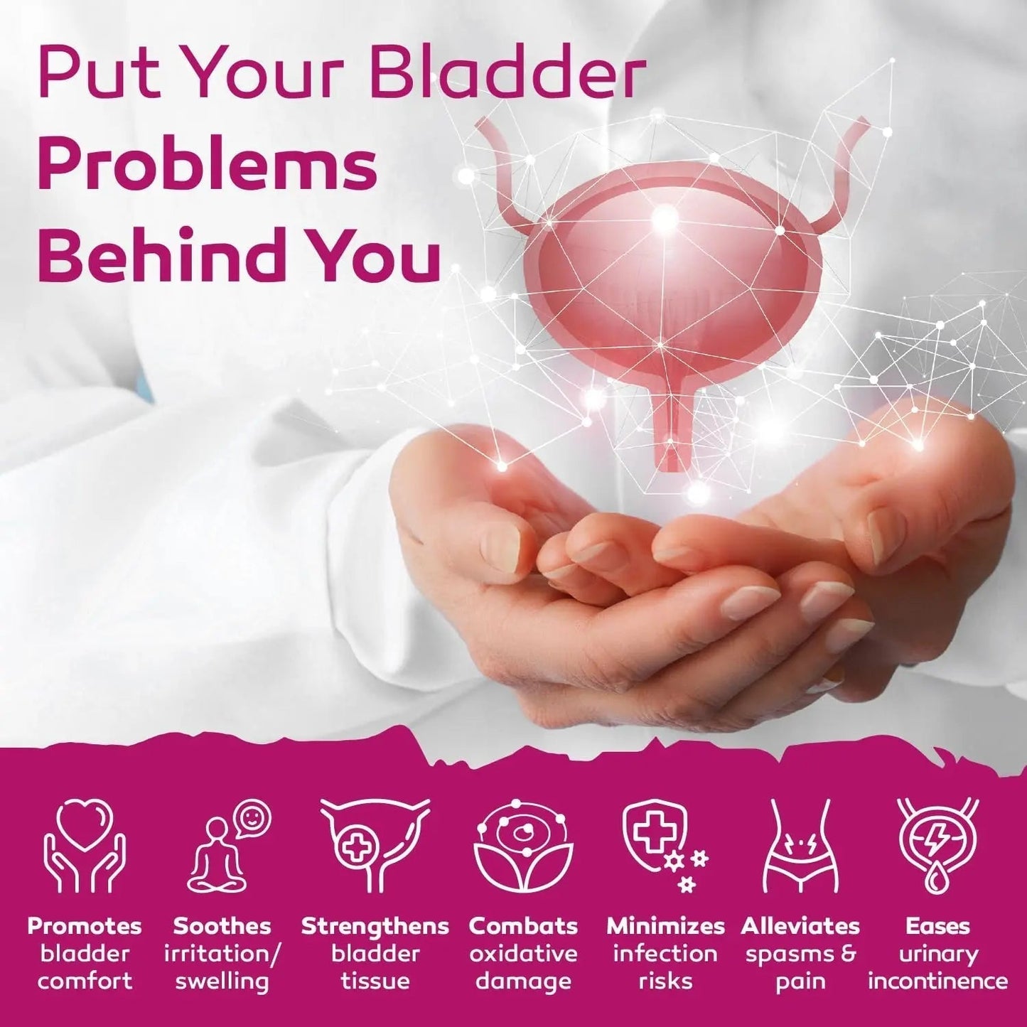 SOLV NATURALS CYSTASOLV Bladder & Pelvic Discomfort Formula - Enjoy Less Urgency & Flares* with Daily IC/BPS UTI Support – Premium Bladder & Urinary Support for Women & Men - 60 Vegan Capsules - PrimeBioHealth - canada supplements