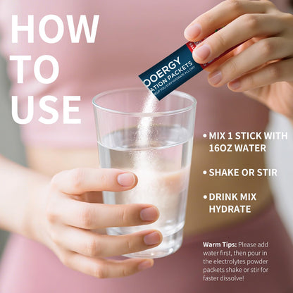 Sooergy Electrolytes Powder Packets Sugar Free Hydration Packets, 7 Flavors Liquid Daily IV Electrolyte Drink Mixes for Rehydration - PrimeBioHealth - canada supplements