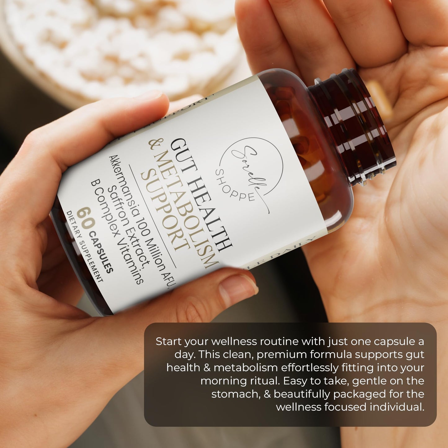 SORELLE SHOPPE Akkermansia Muciniphila Probiotic + Saffron + B Complex | Core Gut Health & Daily Wellness | Mood & Metabolism Support - PrimeBioHealth - canada supplements