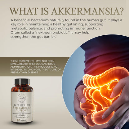 SORELLE SHOPPE Akkermansia Muciniphila Probiotic + Saffron + B Complex | Core Gut Health & Daily Wellness | Mood & Metabolism Support - PrimeBioHealth - canada supplements