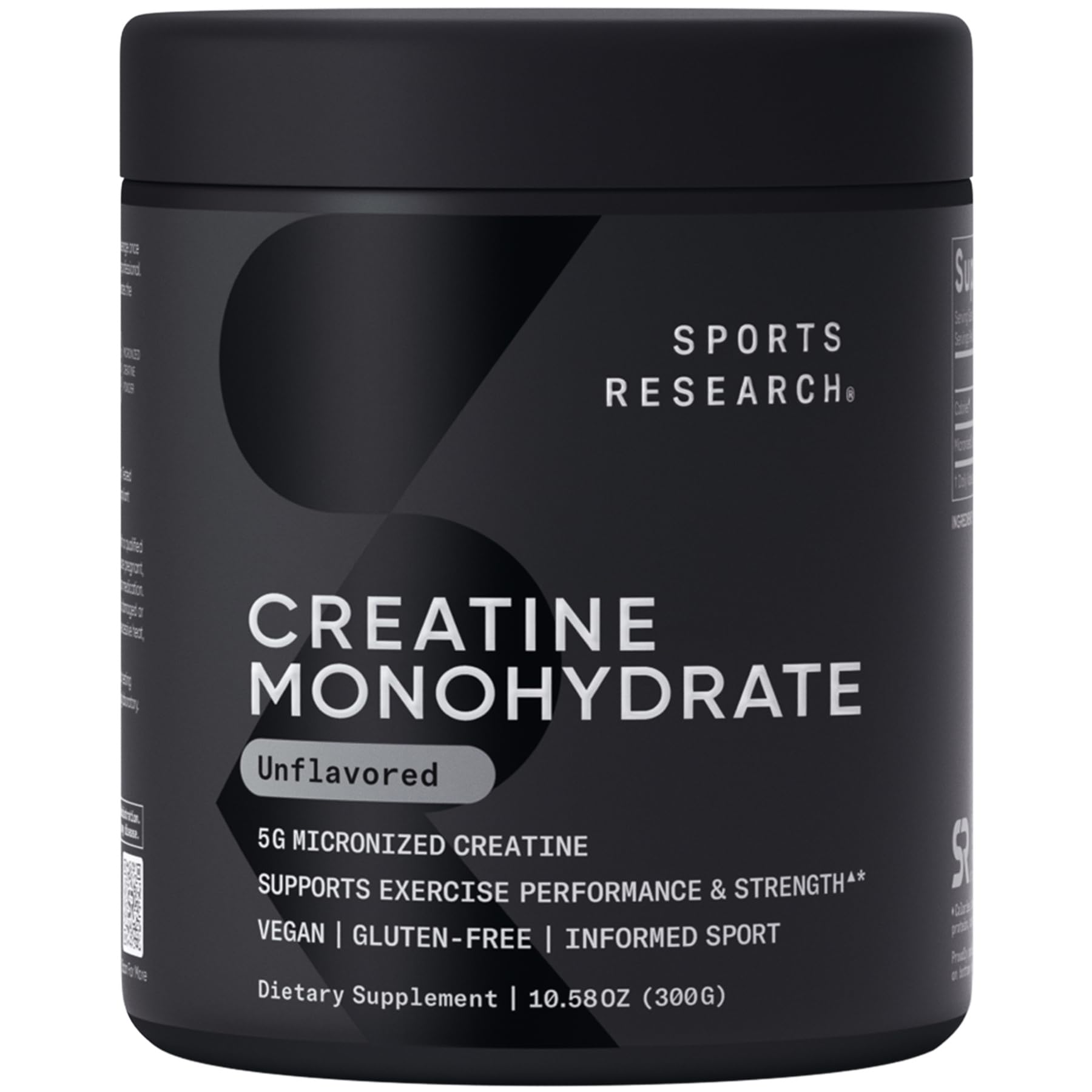 Sports Research Creatine Monohydrate - Gain Lean Muscle, Improve Performance and Strength and Support Workout Recovery - 5 g Micronized Creatine - 10.58 oz - PrimeBioHealth - canada supplements