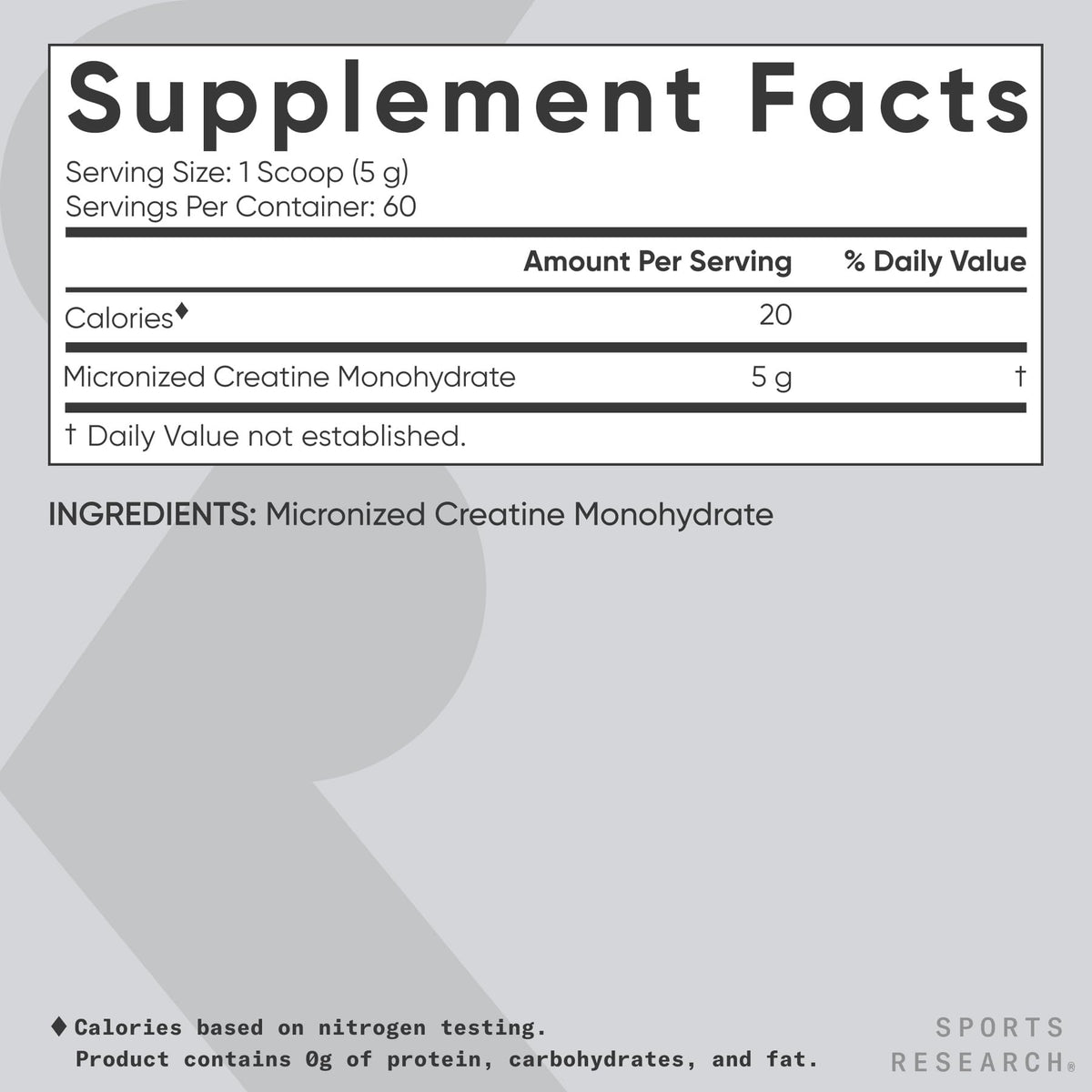 Sports Research Creatine Monohydrate - Gain Lean Muscle, Improve Performance and Strength and Support Workout Recovery - 5 g Micronized Creatine - 10.58 oz - PrimeBioHealth - canada supplements