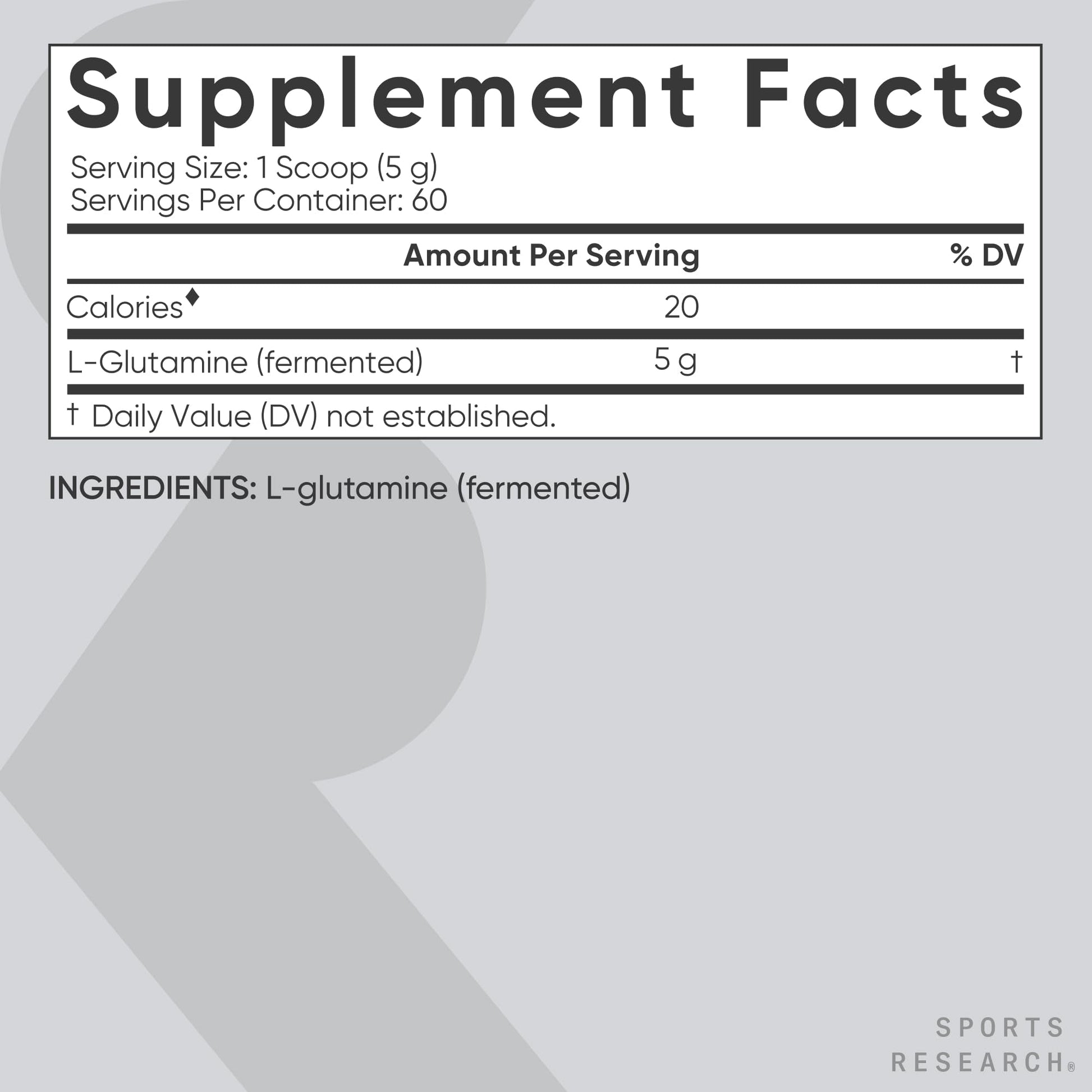 Sports Research L-Glutamine - Workout Recovery, Immune Health & Gut Health Support - 5 G Per Serving - 10.58 Oz - PrimeBioHealth - canada supplements