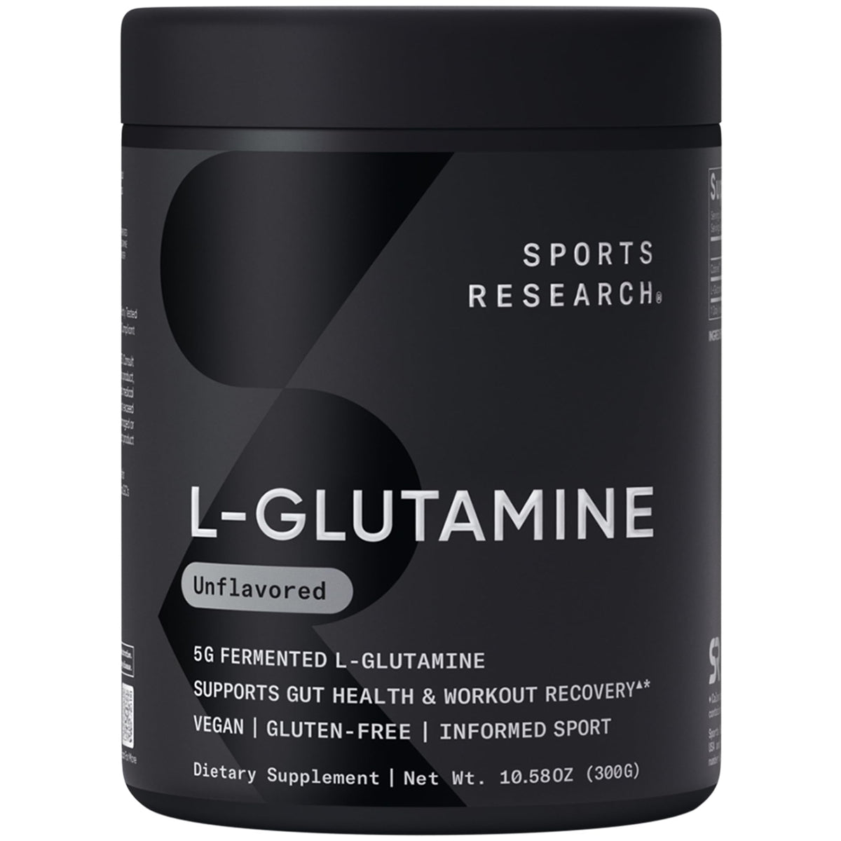 Sports Research L-Glutamine - Workout Recovery, Immune Health & Gut Health Support - 5 G Per Serving - 10.58 Oz - PrimeBioHealth - canada supplements