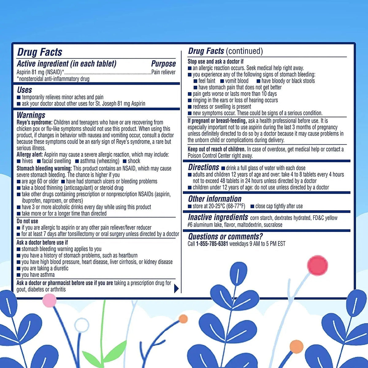 St. Joseph Orange Chewable 81mg Aspirin, 36 Tablets (Pack of 3) - PrimeBioHealth - canada supplements
