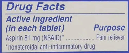 St. Joseph Orange Chewable 81mg Aspirin, 36 Tablets (Pack of 6) - PrimeBioHealth - canada supplements