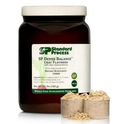 Standard Process SP Detox Balance Chai - Detox Cleanse with Pea Protein, Iron, Magnesium & Choline - Vegan, Non-Dairy & Gluten-Free - 1.7 lb - PrimeBioHealth - canada supplements