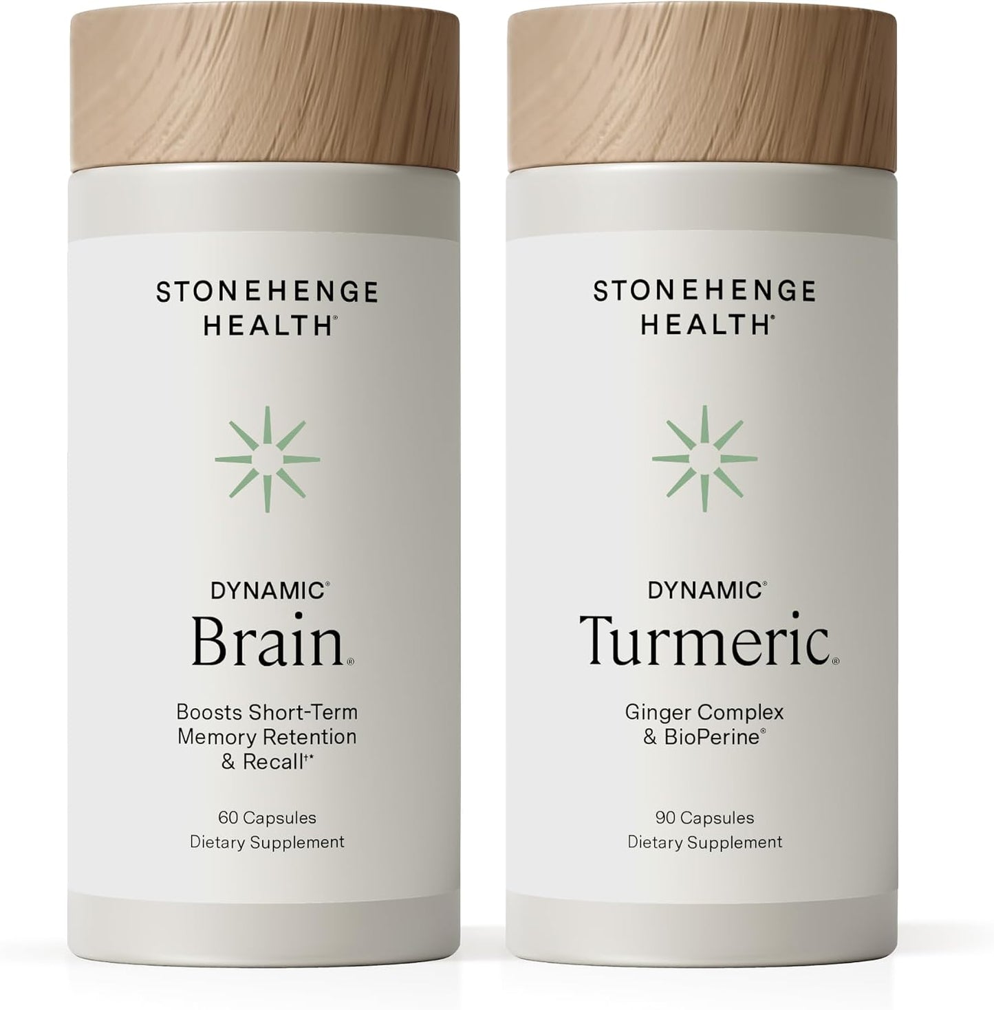 Stonehenge Health Dynamic Brain + Dynamic Turmeric Bundle Supports: Memory Acquisition, Retention, & Recall - PrimeBioHealth - canada supplements