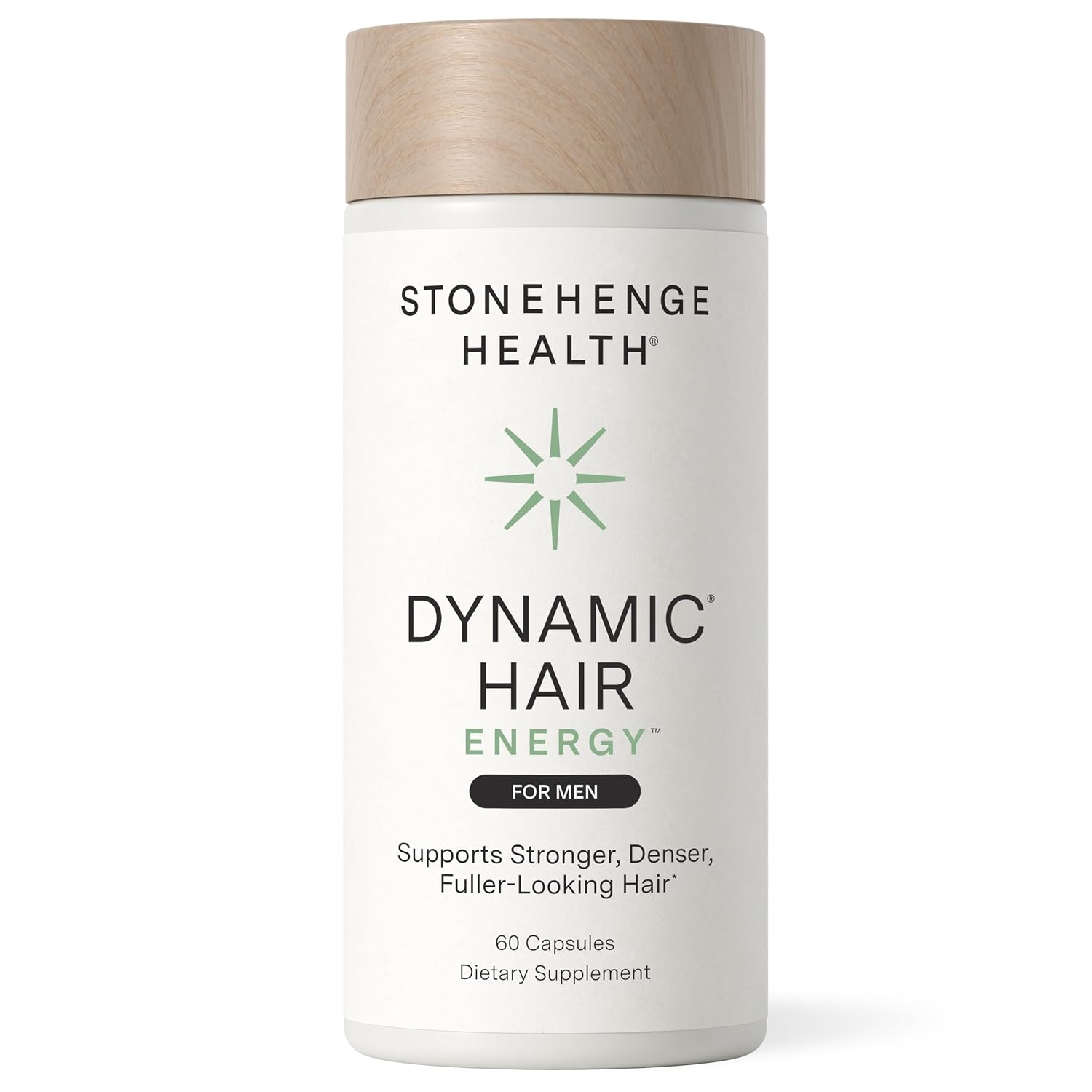 Stonehenge Health Dynamic Hair Energy for Men – Hair Growth Supplement with Saw Palmetto, Spermidine, Biotin & Tocotrienols – Supports Thicker, Denser, Fuller-Looking Hair – 60 Vegetarian Capsules - PrimeBioHealth - canada supplements