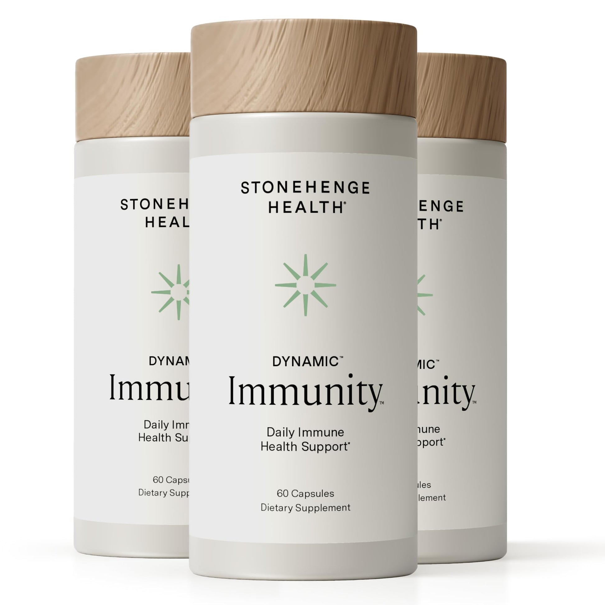 Stonehenge Health Dynamic Immunity Daily Supplement 10-in-1 Immune Boosters Zinc, Elderberry, Echinacea, Vitamin C & Probiotic L. Acidophilus – Supports Immune System & Respiratory Health, 60 Capsules - PrimeBioHealth - canada supplements