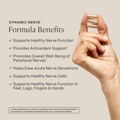 Stonehenge Health Dynamic Nerve Supplement - Supports Nerve Function in Fingers, Toes, Hands, and Feet with Alpha Lipoic Acid ALA, Benfotiamine, Pea, Robust B Complex, Boswellia - PrimeBioHealth - canada supplements