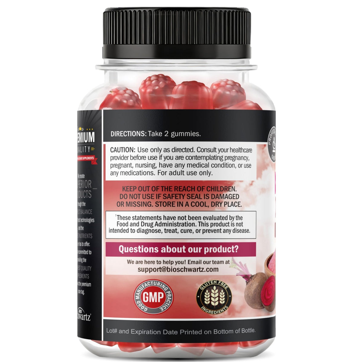 Sugar Free Beet Root Gummies - Nitric Oxide Gummies Infused with Coconut Oil for Highest Absorption - Supports Energy & Whole Body Health - PrimeBioHealth - canada supplements