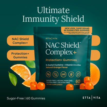 Sugar-Free NAC Gummies (Immune Support Complex) N-Acetyl Cysteine, Vitamin C & Zinc - Supports Respiratory Health, Liver Detox & Cleanse, Kidney Function, NAC Supplement for Kids and Adults - Vegan - PrimeBioHealth - canada supplements