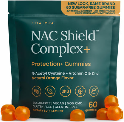 Sugar-Free NAC Gummies (Immune Support Complex) N-Acetyl Cysteine, Vitamin C & Zinc - Supports Respiratory Health, Liver Detox & Cleanse, Kidney Function, NAC Supplement for Kids and Adults - Vegan - PrimeBioHealth - canada supplements