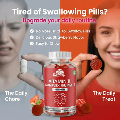 Sugar Free Vitamin B Complex Gummies - Vitamin B12, B7, B6, B3 (Niacin), B5, B8, B9 (Folate)- Third Party Tested- Prenatal, Vegan Diet, Older Adults - PrimeBioHealth - canada supplements