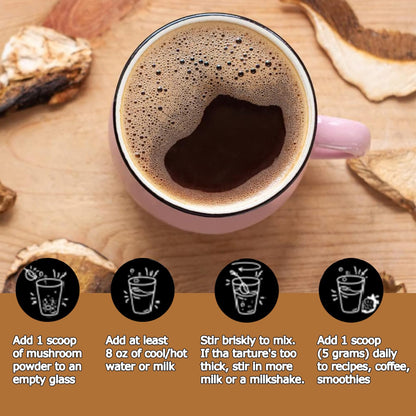 Suiyilary Mushroom Coffee, 10 Mushroom Extract Powder Blend Lion's Mane, Reishi, Chaga - PrimeBioHealth - canada supplements