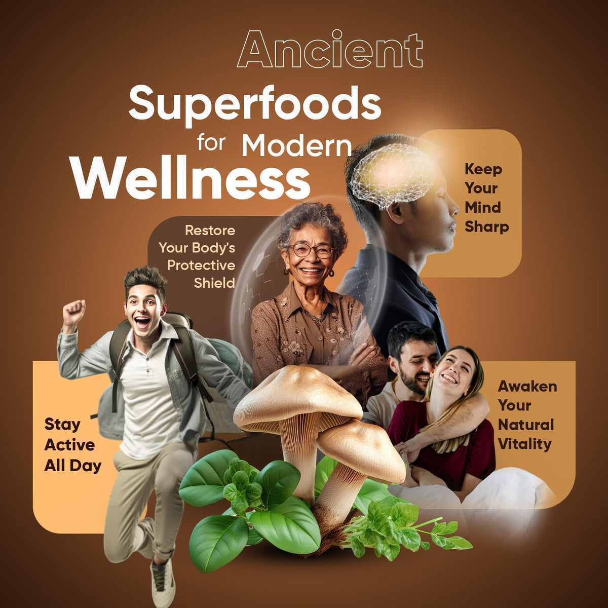 Suiyilary Mushroom Coffee, 10 Mushroom Extract Powder Blend Lion's Mane, Reishi, Chaga - PrimeBioHealth - canada supplements