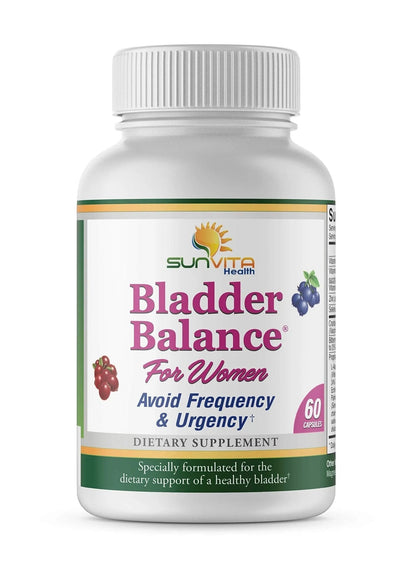 SunVita Health - Bladder Balance® - Bladder Control for Women • Bladder Issues Such as Urinary Frequency, Urgency and Urinary Tract Issues! - PrimeBioHealth - canada supplements